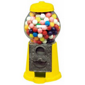 Yellow 9" Metal w/Glass Gumball / Candy Dispenser Machine